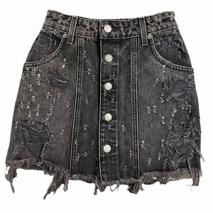 Carmar Black/Grey Denim skirt